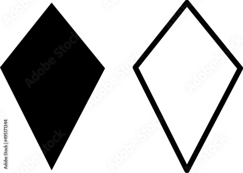  Kite shape icon vector illustration on white background..eps