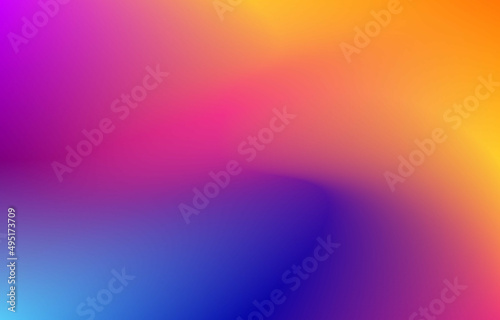 Gradient fluid background with purple blue orange color. smooth gradient vector illustration. suitable for background, web design, banner, illustration and others
