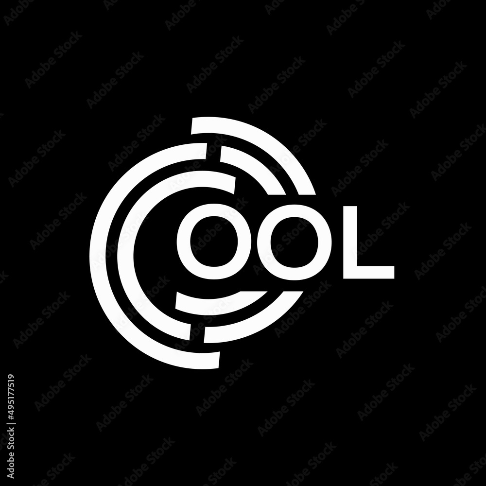 OOL letter logo design on Black background. OOL creative initials letter logo concept. OOL letter design. OOL letter logo design on Black background. OOL creative initials letter logo concept. OOL letter design.