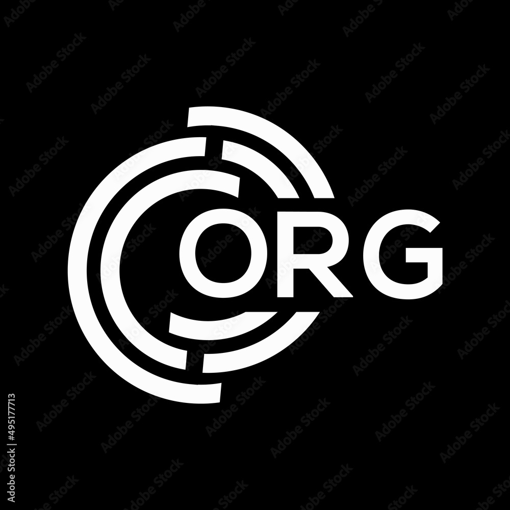 ORG letter logo design on Black background. ORG creative initials letter logo concept. ORG letter design. ORG letter logo design on Black background. ORG creative initials letter logo concept. ORG letter design.