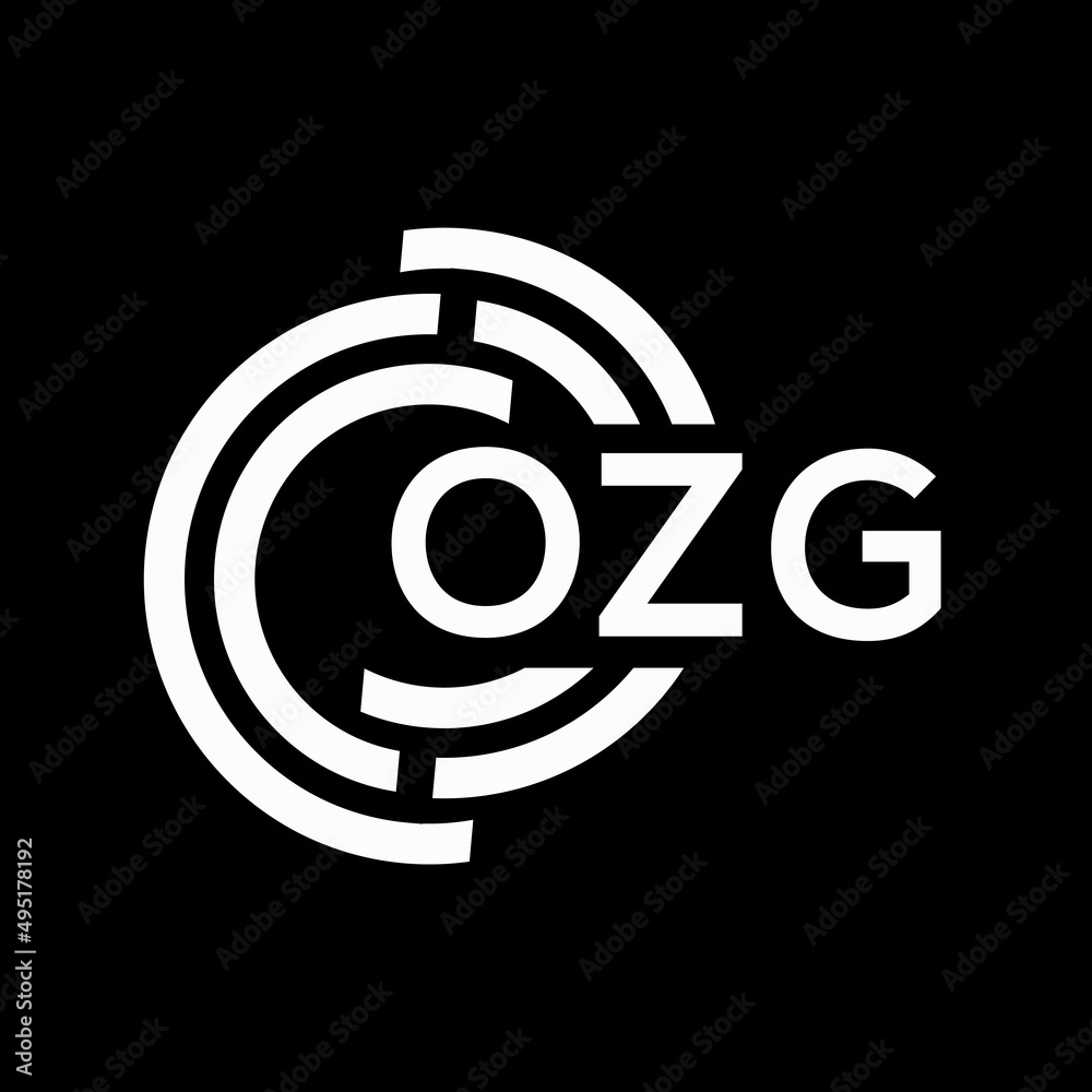 OZG letter logo design on Black background. OZG creative initials letter logo concept. OZG letter design. OZG letter logo design on Black background. OZG creative initials letter logo concept. OZG letter design.