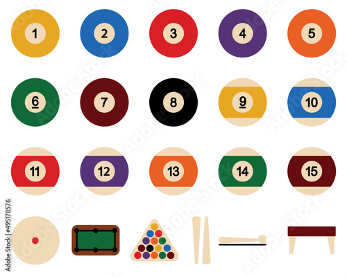 billiard balls set