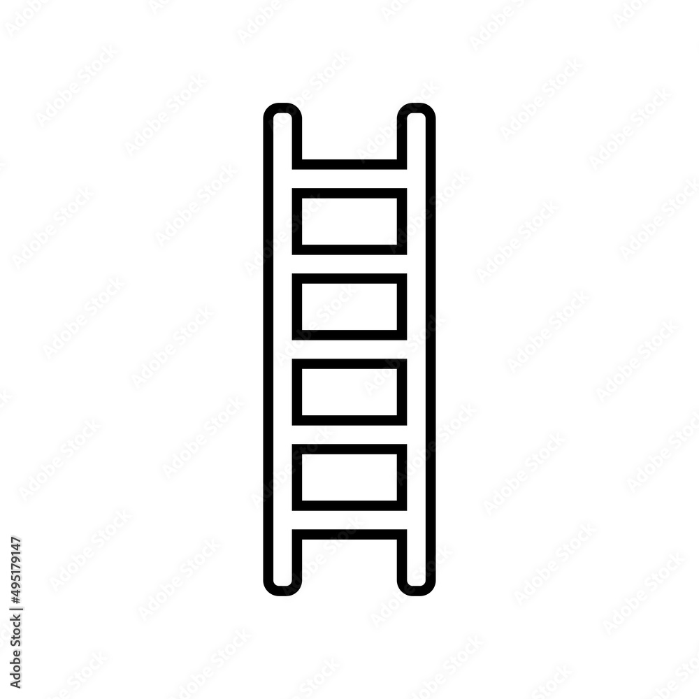 Stepladder Icon Vector Design Template. Stepladder Icon Vector Design Template.