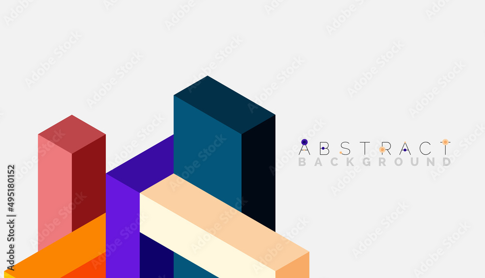 Abstract background. 3d cubes, cubic elements and blocks. Techno or business concept for wallpaper, banner, background, landing page Abstract background. 3d cubes, cubic elements and blocks. Techno or business concept for wallpaper, banner, background, landing page