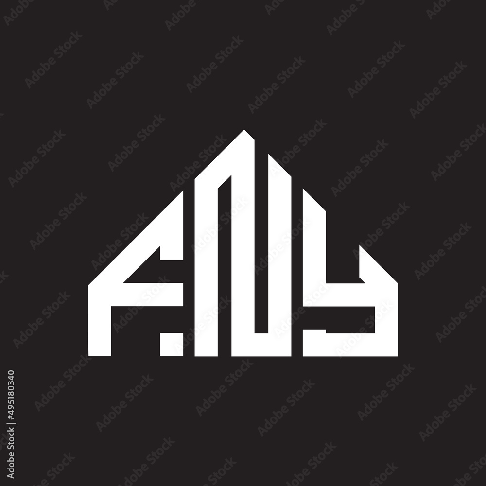 FNY letter logo design on Black background. FNY creative initials letter logo concept. FNY letter design. FNY letter logo design on Black background. FNY creative initials letter logo concept. FNY letter design.