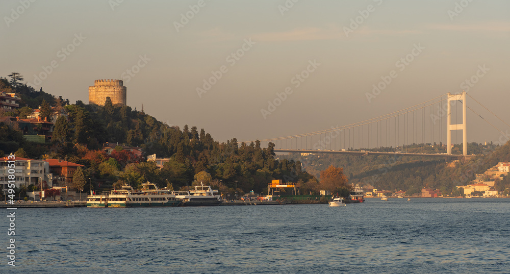 Fototapeta premium Images of the Bosphorus Strait in Istanbul.