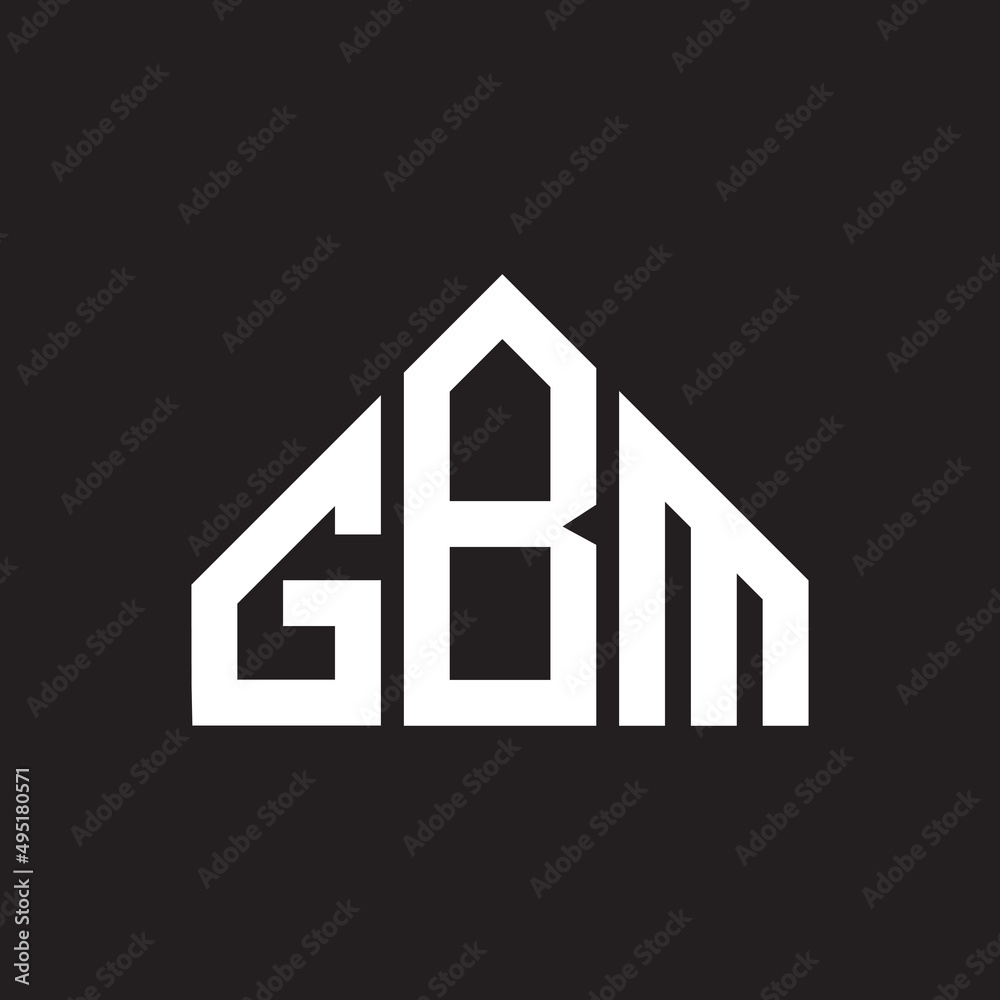 GBM letter logo design on Black background. GBM creative initials letter logo concept. GBM letter design. GBM letter logo design on Black background. GBM creative initials letter logo concept. GBM letter design.