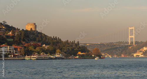 Images of the Bosphorus Strait in Istanbul. photo
