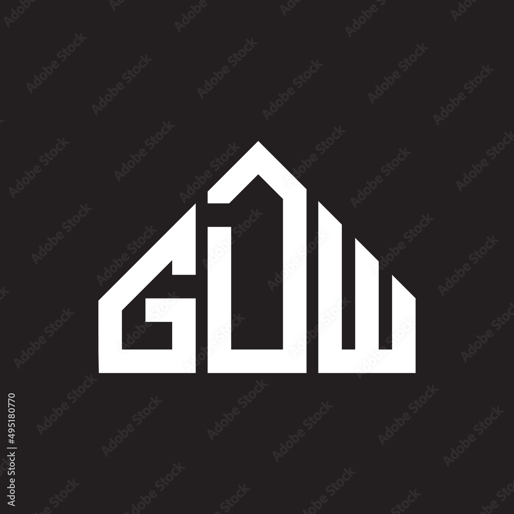 GDW letter logo design on Black background. GDW creative initials letter logo concept. GDW letter design. GDW letter logo design on Black background. GDW creative initials letter logo concept. GDW letter design.