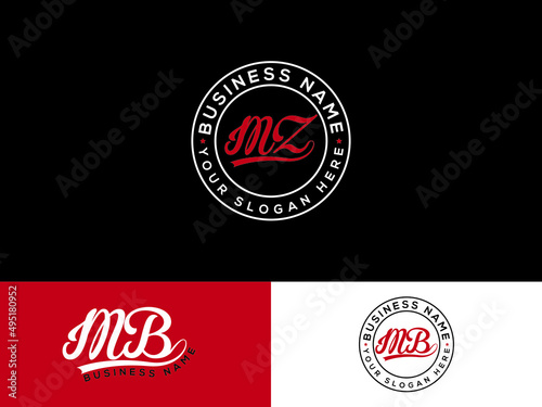 Letter MZ Logo Icon, Signature Mz zm Letter Logo Image Design For All Kind Of Use photo