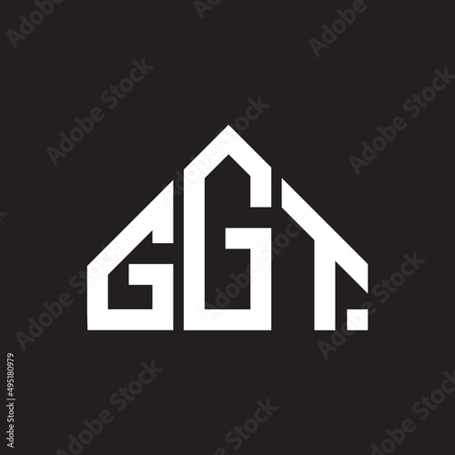 GGT letter logo design on Black background. GGT creative initials letter logo concept. GGT letter design.  photo