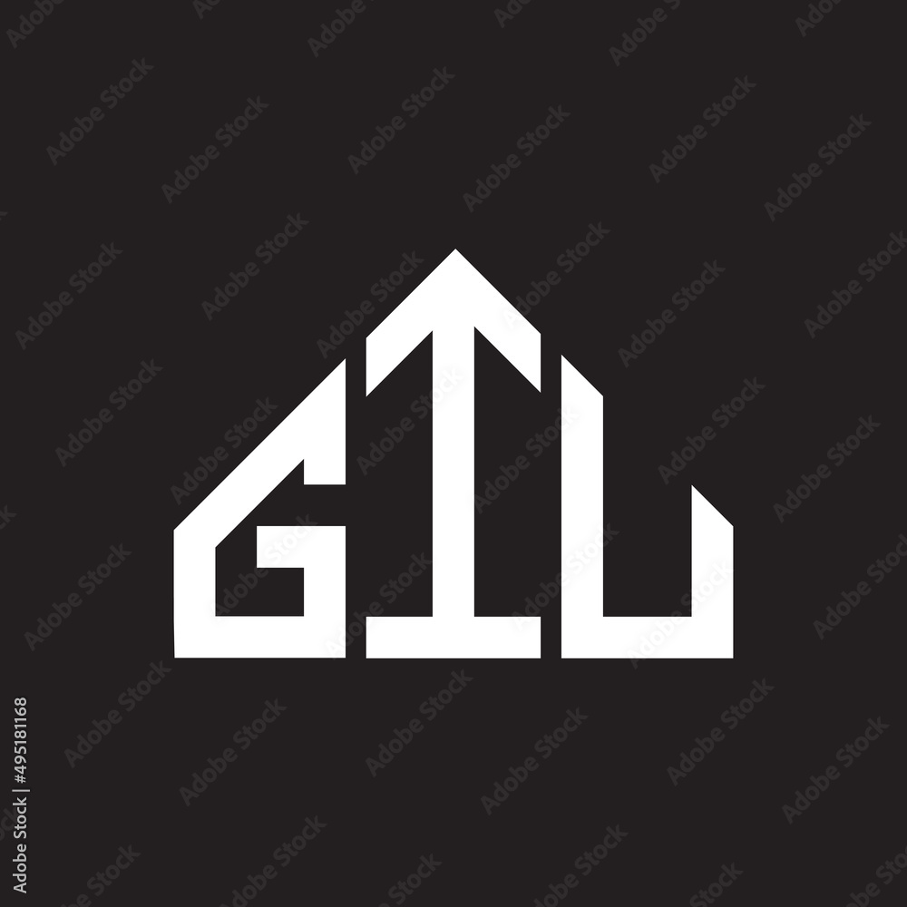 GIU letter logo design on Black background. GIU creative initials letter logo concept. GIU letter design. GIU letter logo design on Black background. GIU creative initials letter logo concept. GIU letter design.