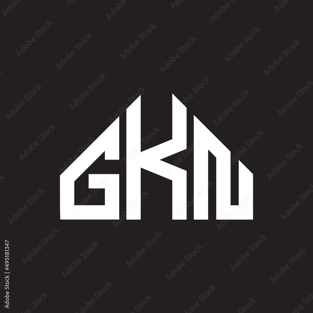 GKN letter logo design on Black background. GKN creative initials letter logo concept. GKN letter design. GKN letter logo design on Black background. GKN creative initials letter logo concept. GKN letter design.