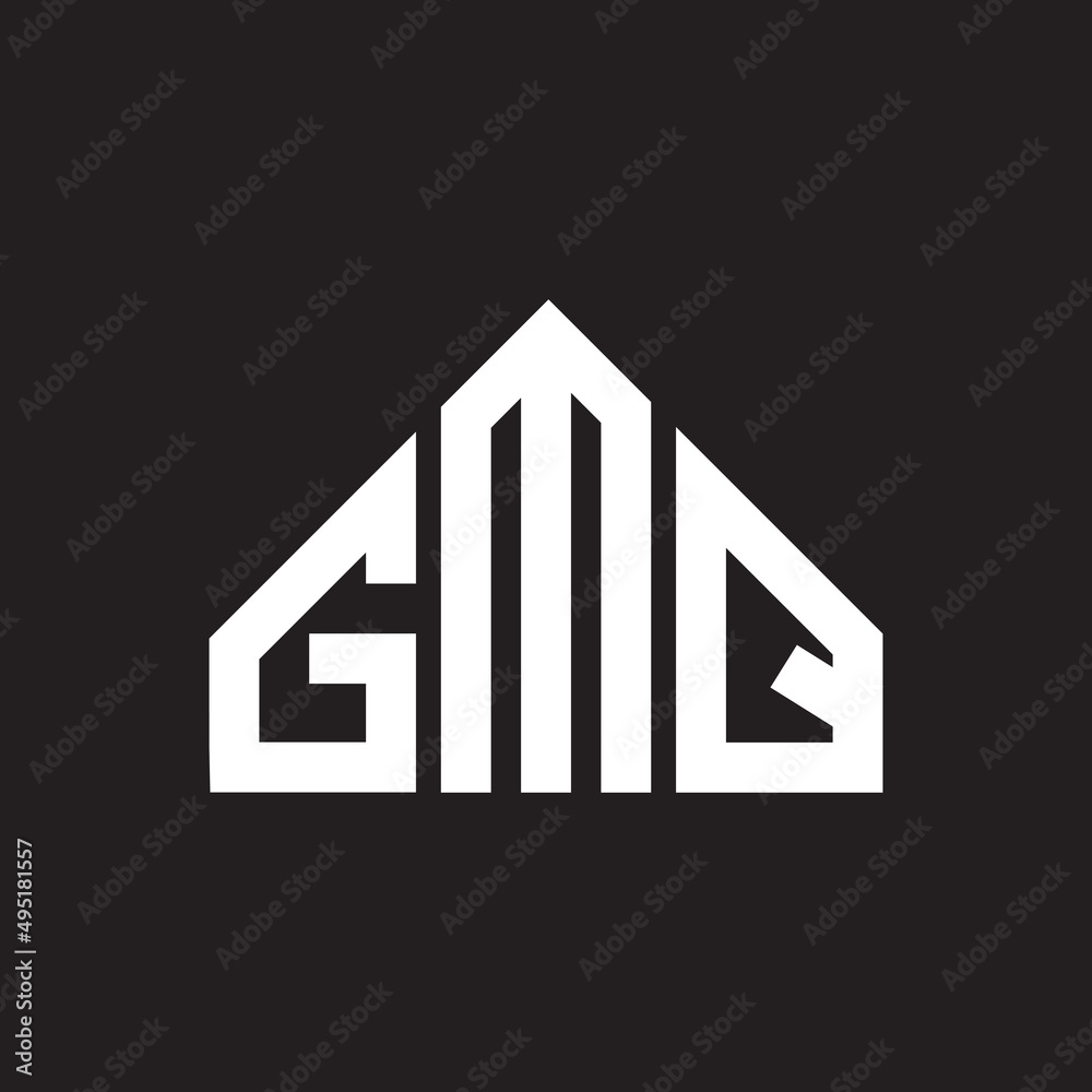 GMQ letter logo design on Black background. GMQ creative initials letter logo concept. GMQ letter design. GMQ letter logo design on Black background. GMQ creative initials letter logo concept. GMQ letter design.