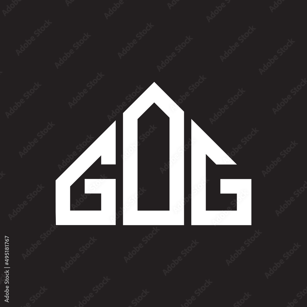 GOG letter logo design on Black background. GOG creative initials letter logo concept. GOG letter design. GOG letter logo design on Black background. GOG creative initials letter logo concept. GOG letter design.