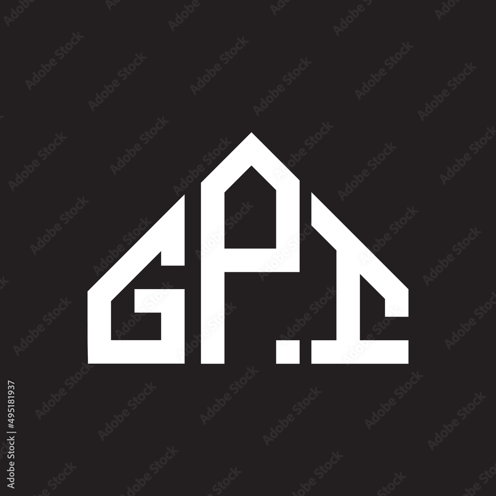 GPI letter logo design on Black background. GPI creative initials letter logo concept. GPI letter design. GPI letter logo design on Black background. GPI creative initials letter logo concept. GPI letter design.