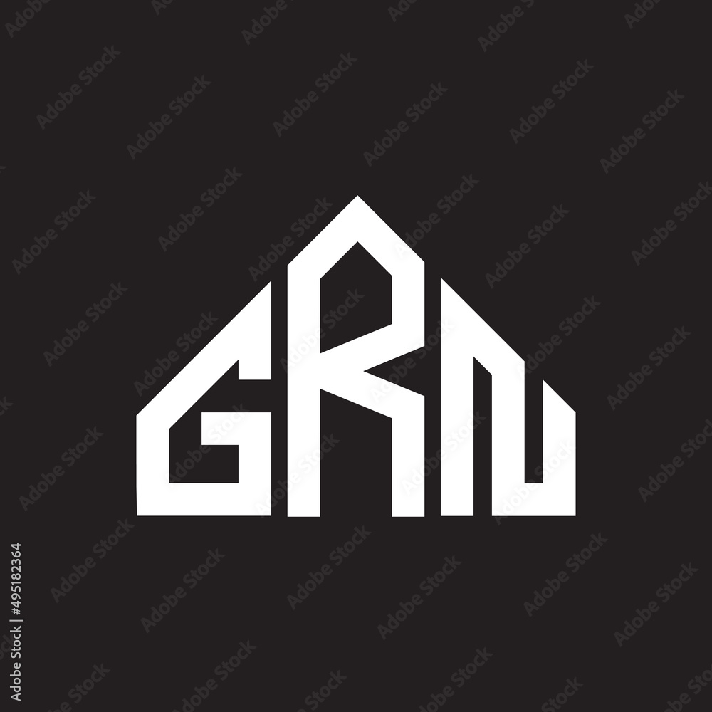 GRN letter logo design on Black background. GRN creative initials letter logo concept. GRN letter design. GRN letter logo design on Black background. GRN creative initials letter logo concept. GRN letter design.