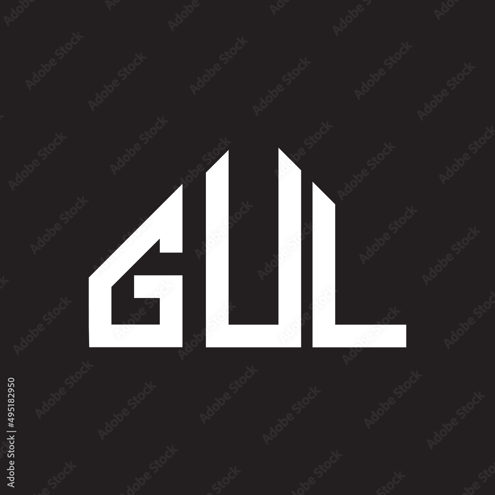 GUL letter logo design on Black background. GUL creative initials letter logo concept. GUL letter design.
GUL letter logo design on Black background. GUL creative initials letter logo concept. GUL letter design.