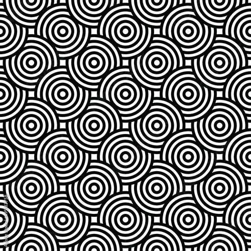 Seamless repeating geometric pattern illustration design