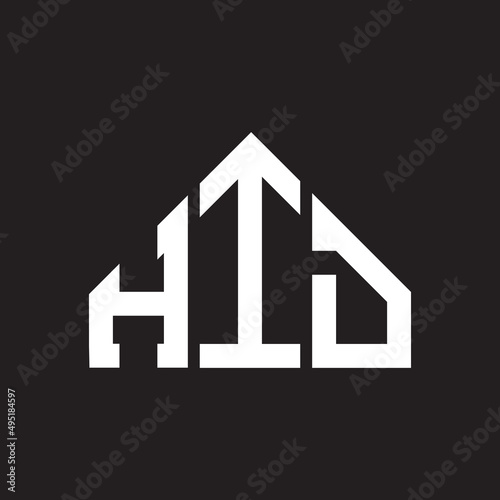 HID letter logo design on Black background. HID creative initials letter logo concept. HID letter design. 