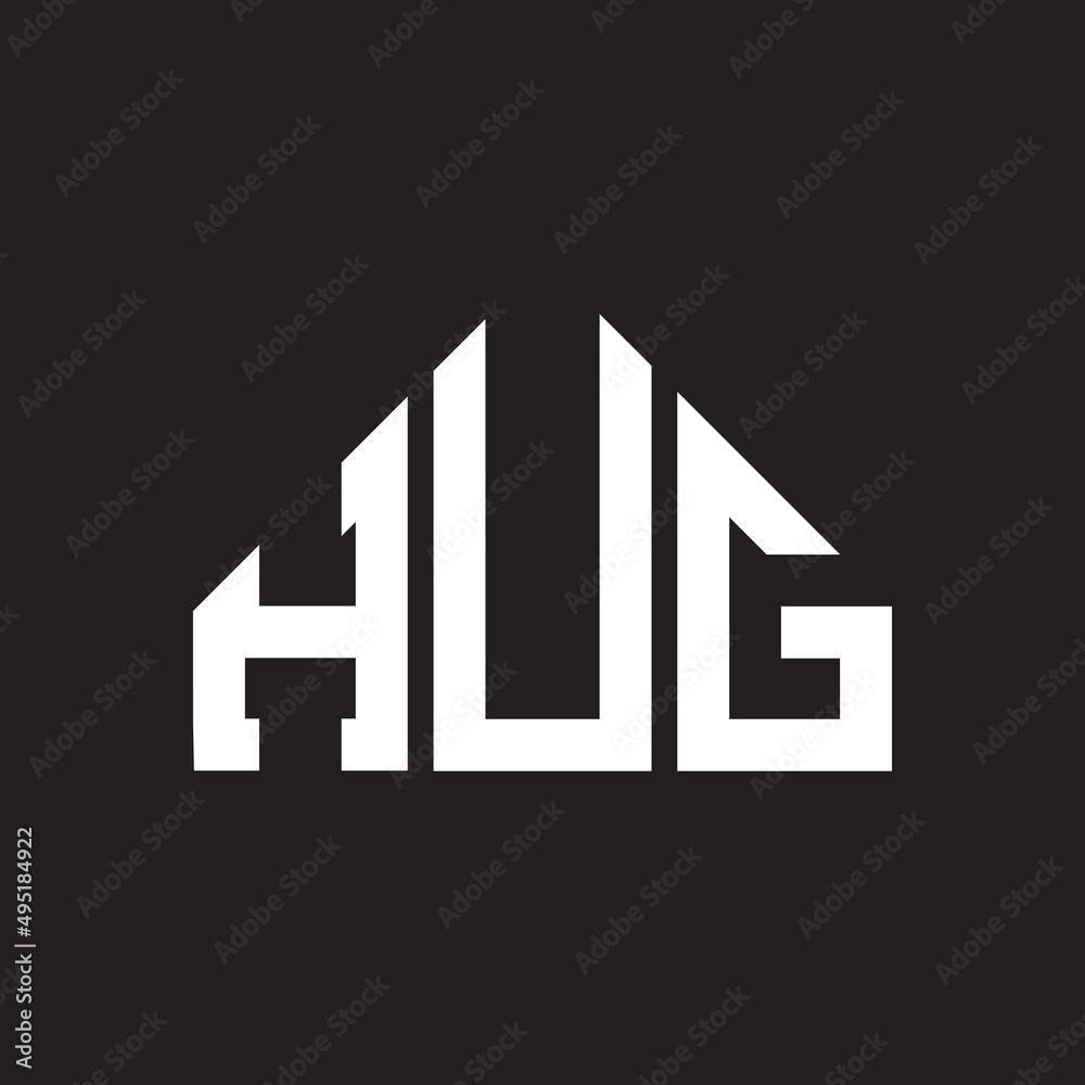 HVG letter logo design on black background. HVG  creative initials letter logo concept. HVG letter design.