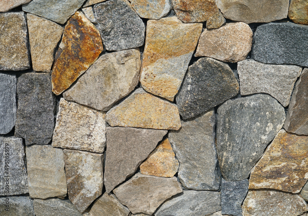 close up on stone wall background