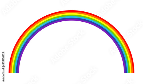 Rainbow weather, happiness, nature concept illustration, graphic. Symbolic flag of LMBTQ+