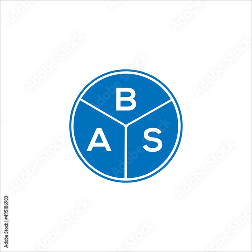 BAS letter logo design on White background. BAS creative initials letter logo concept. BAS letter design. 