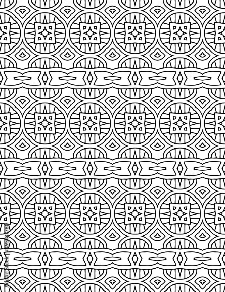Geometric KDP Pattern Coloring pages