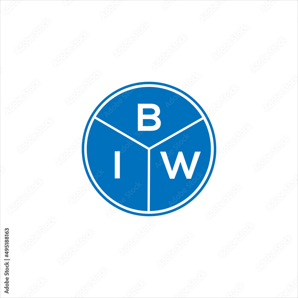 BIW letter logo design on White background. BIW creative initials letter logo concept. BIW letter design. BIW letter logo design on White background. BIW creative initials letter logo concept. BIW letter design.