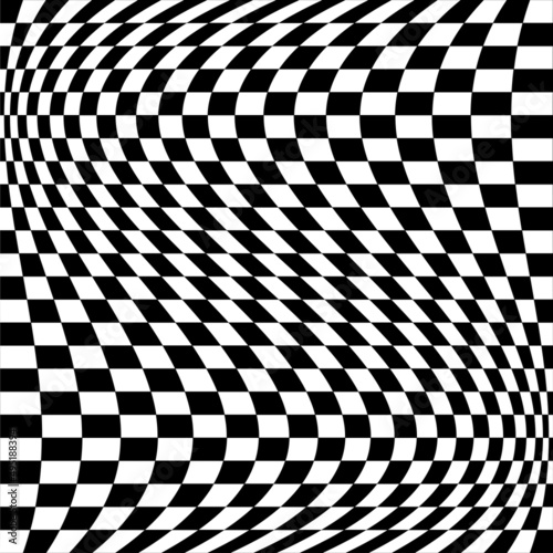 Checkered, squared pattern element. Race, racing, finishing line flag. Chessboard, checkerboard shape vector