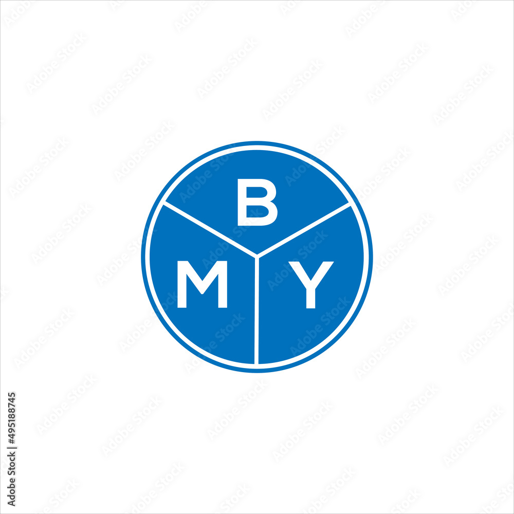 BMY letter logo design on White background. BMY creative initials letter logo concept. BMY letter design. BMY letter logo design on White background. BMY creative initials letter logo concept. BMY letter design.
