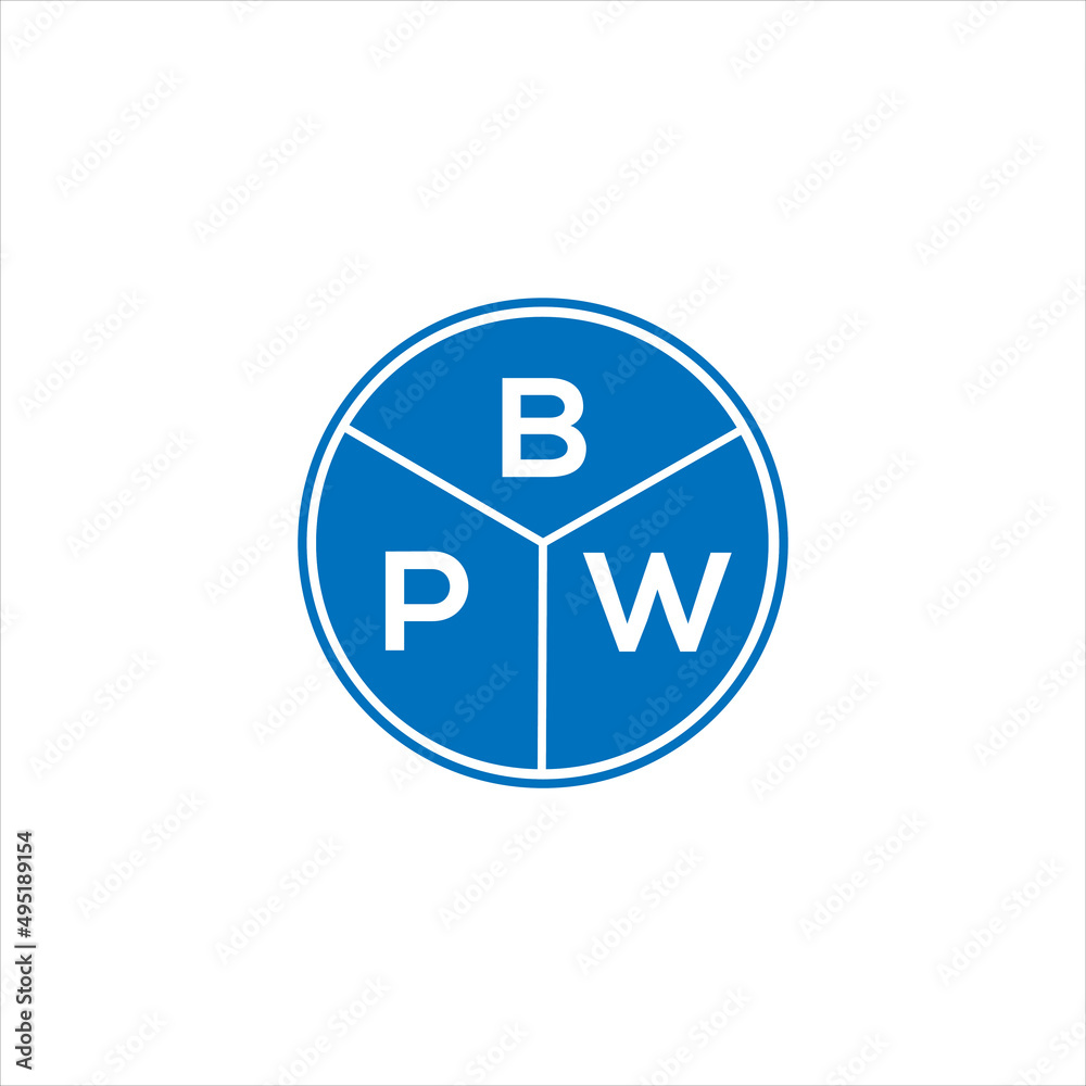 BPW letter logo design on White background. BPW creative initials letter logo concept. BPW letter design. BPW letter logo design on White background. BPW creative initials letter logo concept. BPW letter design.