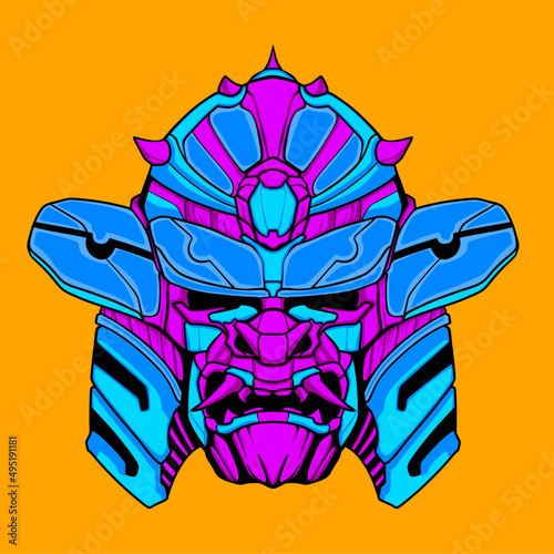 samurai illustration colection art mascot