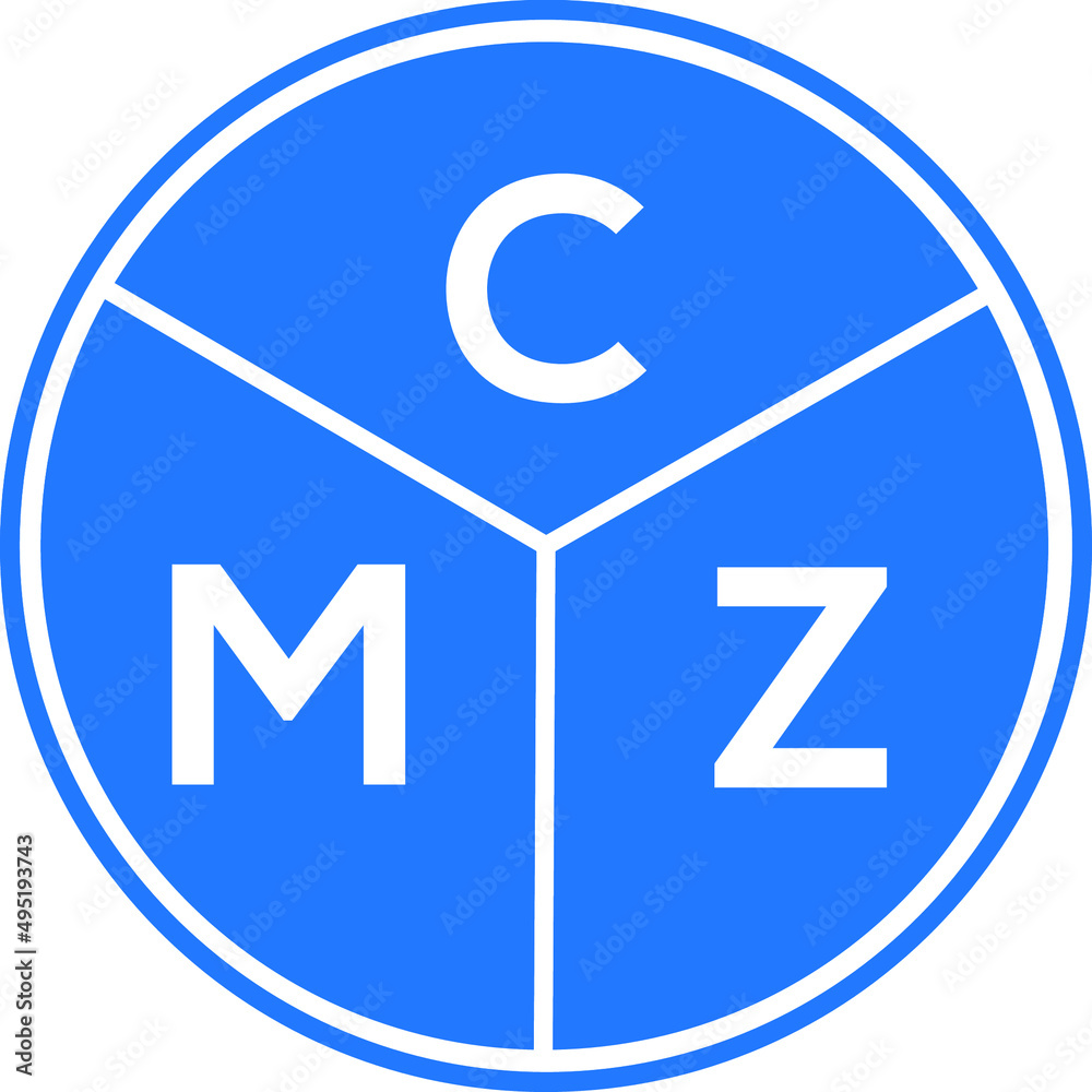 CMZ letter logo design on White background. CMZ creative initials letter logo concept. CMZ letter design. CMZ letter logo design on White background. CMZ creative initials letter logo concept. CMZ letter design.