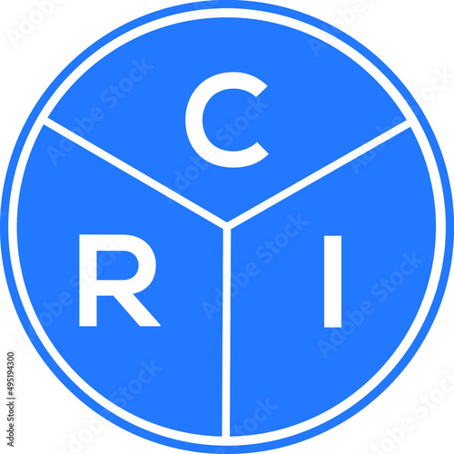 CRI letter logo design on White background. CRI creative initials letter logo concept. CRI letter design. 