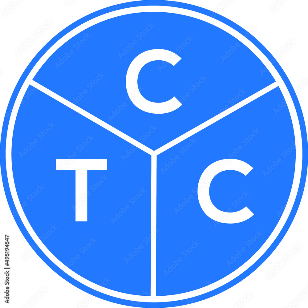CTC letter logo design on White background. CTC creative initials letter logo concept. CTC letter design. CTC letter logo design on White background. CTC creative initials letter logo concept. CTC letter design.