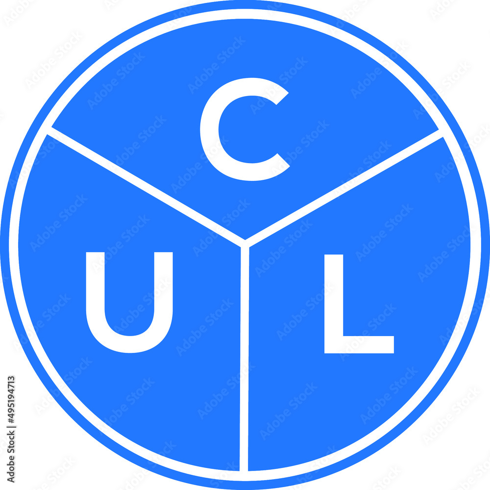 CUL letter logo design on White background. CUL creative initials letter logo concept. CUL letter design. CUL letter logo design on White background. CUL creative initials letter logo concept. CUL letter design.