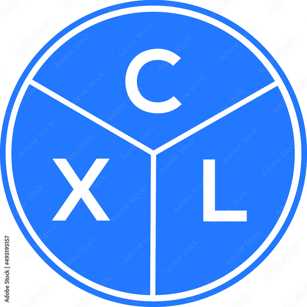 CXL letter logo design on white background. CXL  creative initials letter logo concept. CXL letter design.