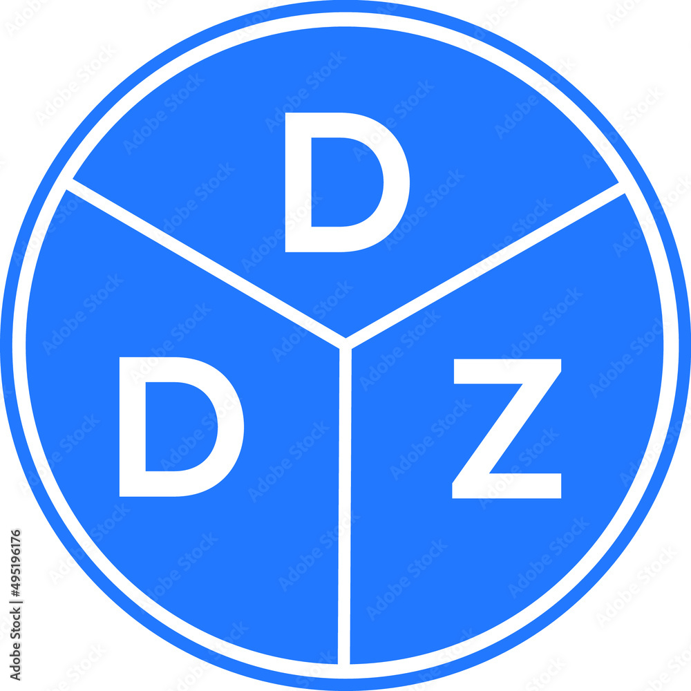 DDZ letter logo design on white background. DDZ creative initials letter logo concept. DDZ letter design. DDZ letter logo design on white background. DDZ creative initials letter logo concept. DDZ letter design.