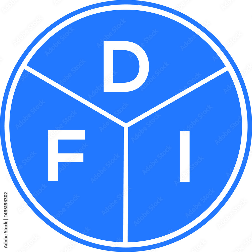 DFI letter logo design on white background. DFI creative initials letter logo concept. DFI letter design. DFI letter logo design on white background. DFI creative initials letter logo concept. DFI letter design.