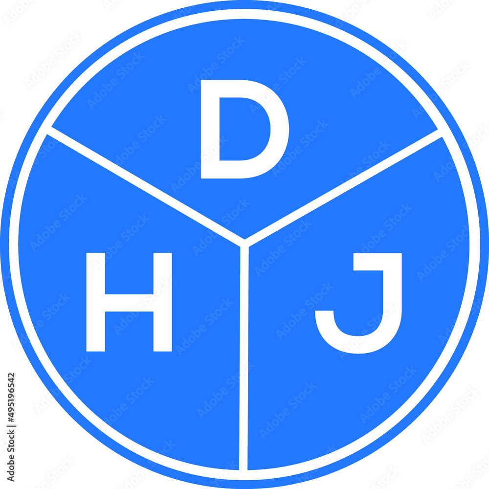 DHJ letter logo design on white background. DHJ creative initials letter logo concept. DHJ letter design. DHJ letter logo design on white background. DHJ creative initials letter logo concept. DHJ letter design.