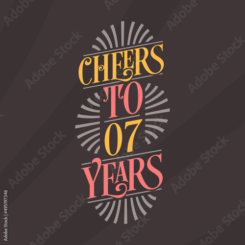 Cheers to 7 years, 7th birthday celebration