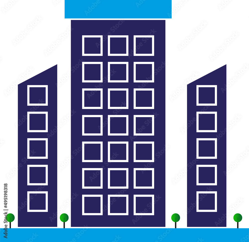Futuristic Buildings Vector Illustration Futuristic Buildings Vector Illustration