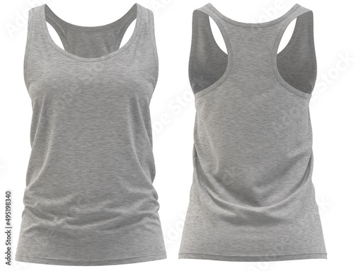 Women's Tank Top ( Gray melange ) photo