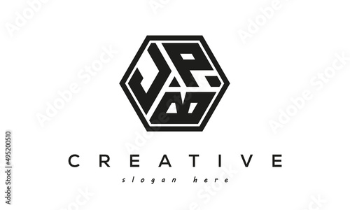 JPB creative square frame three letters logo photo