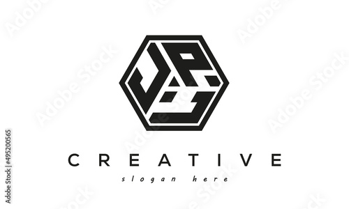 JPL creative square frame three letters logo photo