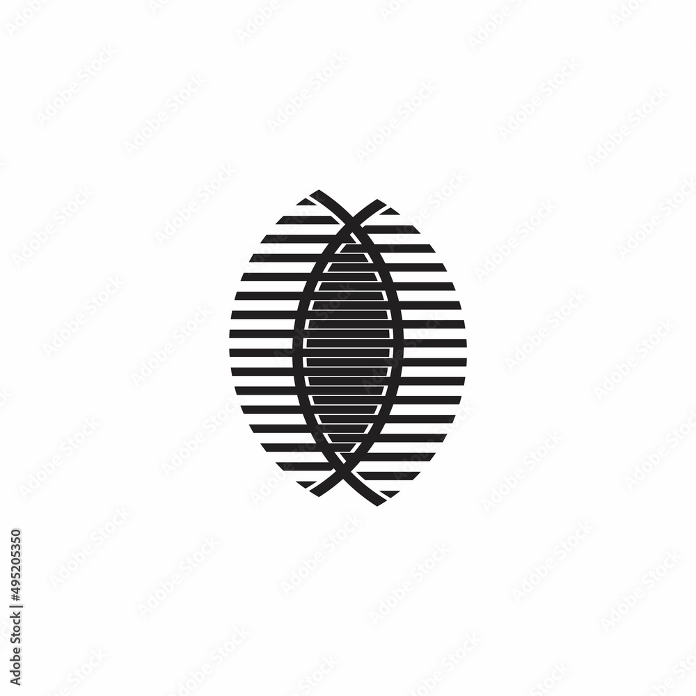 linked stripes lines geometric silhouette logo vector linked stripes lines geometric silhouette logo vector