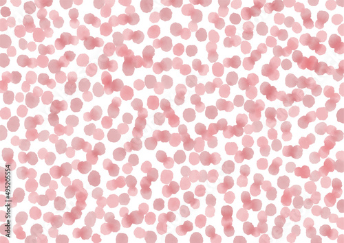 レトロ　水玉　水彩　背景