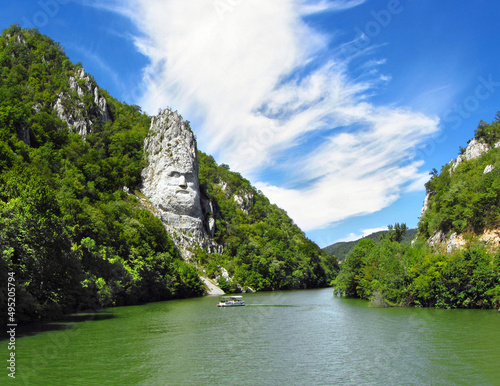 Danube river landscape, Romania photo
